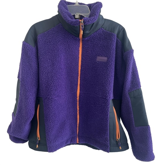 cotopaxi Other - Cotopaxi Jacket Mens Large Purple‎ Sherpa Fleece Full Zip Colorblock Hiking